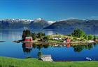 En liten øy i Hardangerfjorden