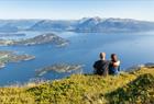 Utsikt fra toppen av Hovlandsnuten på Tysnes