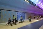 Tunneltråkket går blant annet gjennom Fyllingsdalstunnelen, verdens lengste sykkeltunnel.