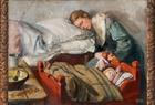 Christian Krohg (1852-1925): Sovende mor, 1883