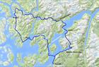 Travel route for Guided hike to Bondhusvatnet