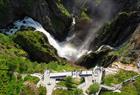 Vøringsfossen sett fra oven - en del av Nasjonal Turistveg Hardangervidda