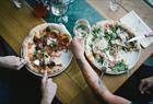 Nydelig pizza på Villa Paradiso Ole Bull
