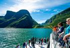 Båttur mellom Flåm og Gudvangen