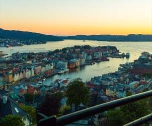 Opplevelser Bergen - utsikt fra Fløyen