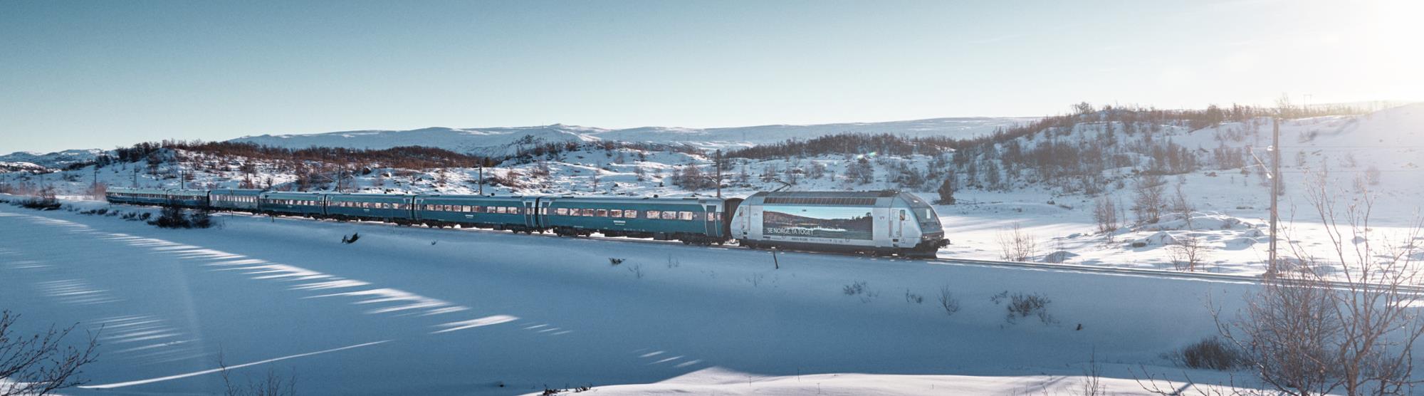 Reis med tog mellom Oslo og Bergen