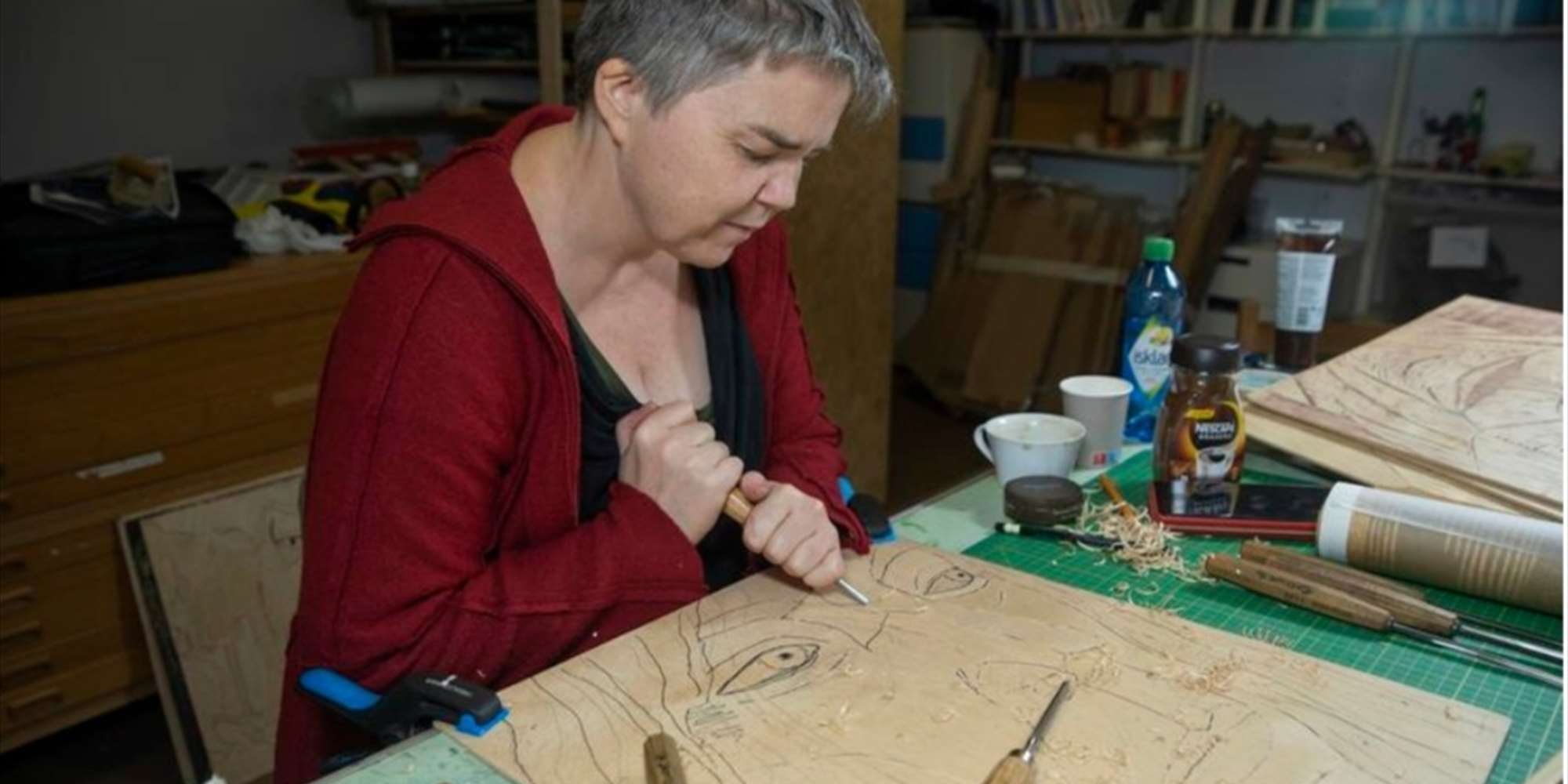 Kurs i flerfargetrykk med tresnitt Kurs i flerfargetrykk med tresnitt