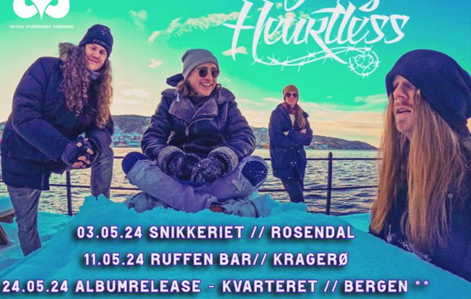 Releasefest Baby Heartless + supp: Twisted Days & Skjenk