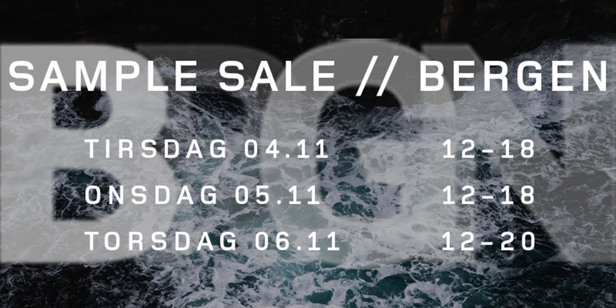 BRGN Sample Sale BRGN Sample Sale