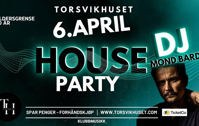 Houseparty med DJ MOND BARDI på Torsvikhuset