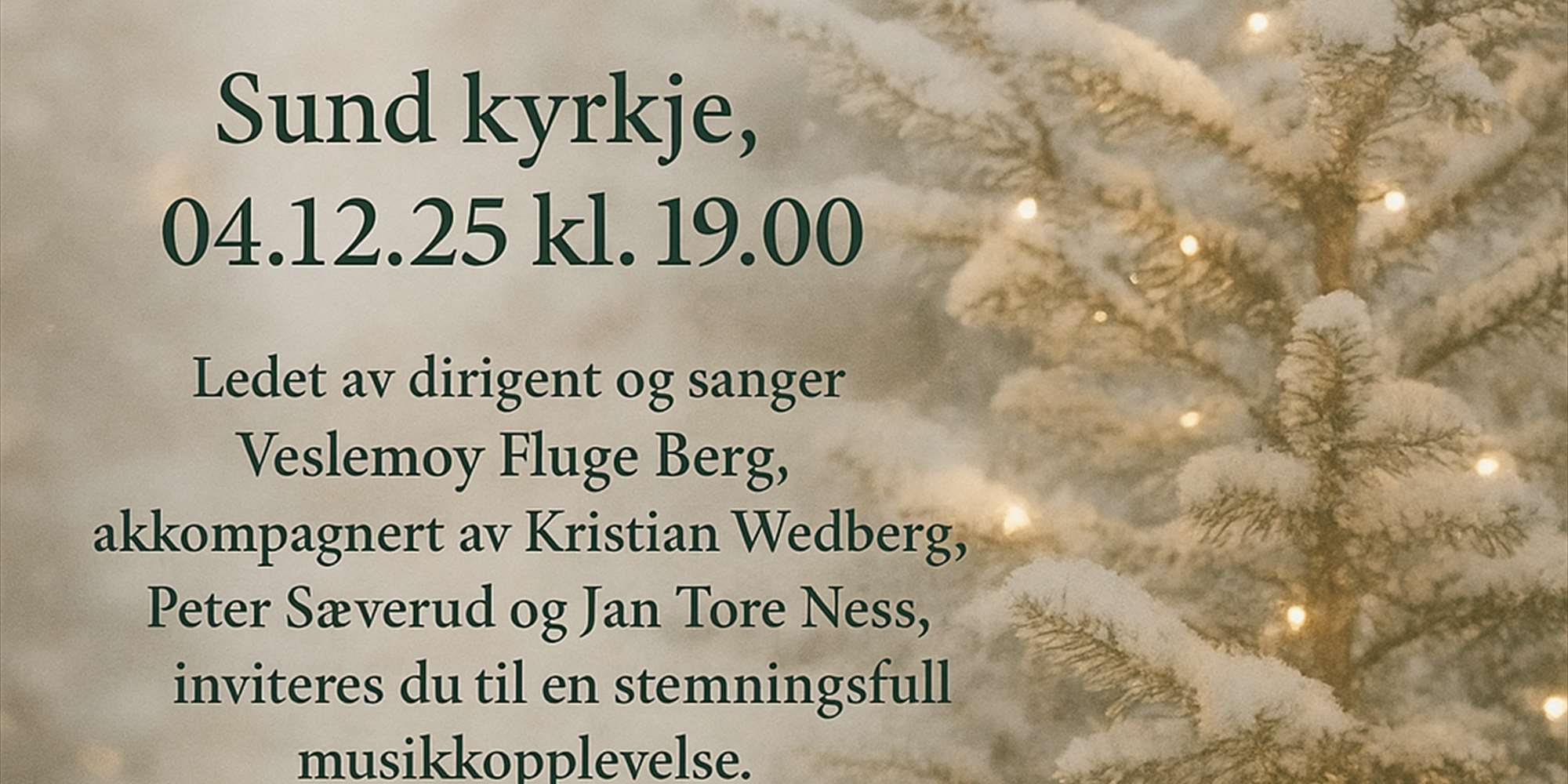 Julekonsert damekoret Øysong Julekonsert damekoret Øysong