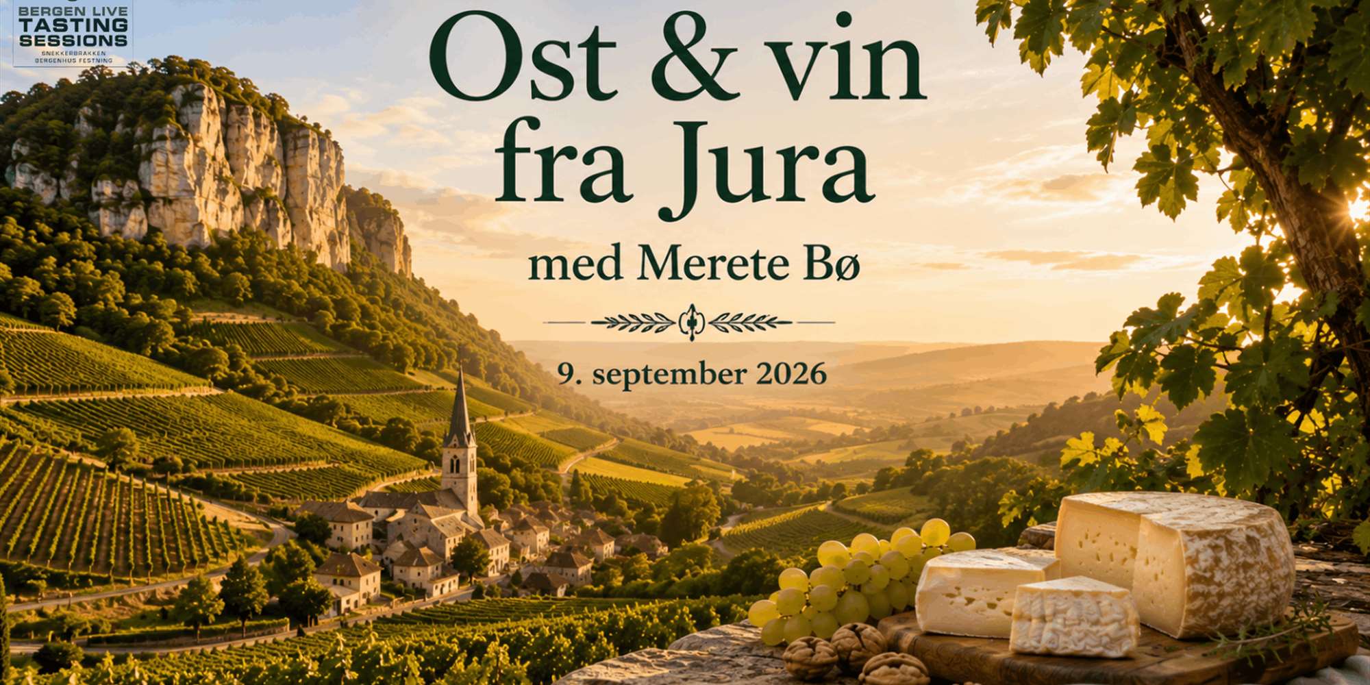 Ost & vin fra Jura med Merete Bø Ost & vin fra Jura med Merete Bø
