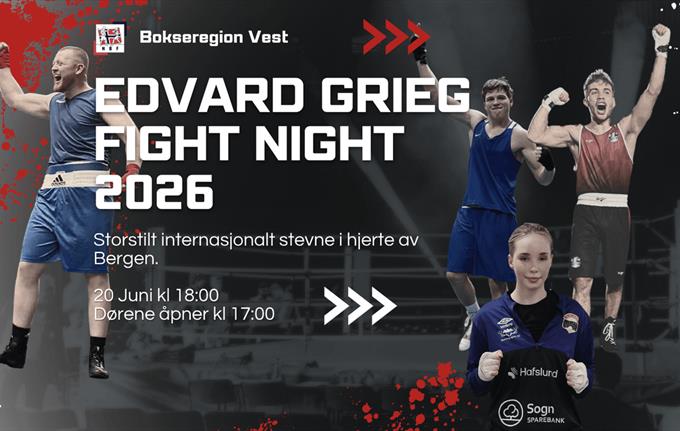 Edvard Grieg Fight Night 2026