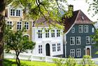 Historiske hus i Gamle Bergen Museum