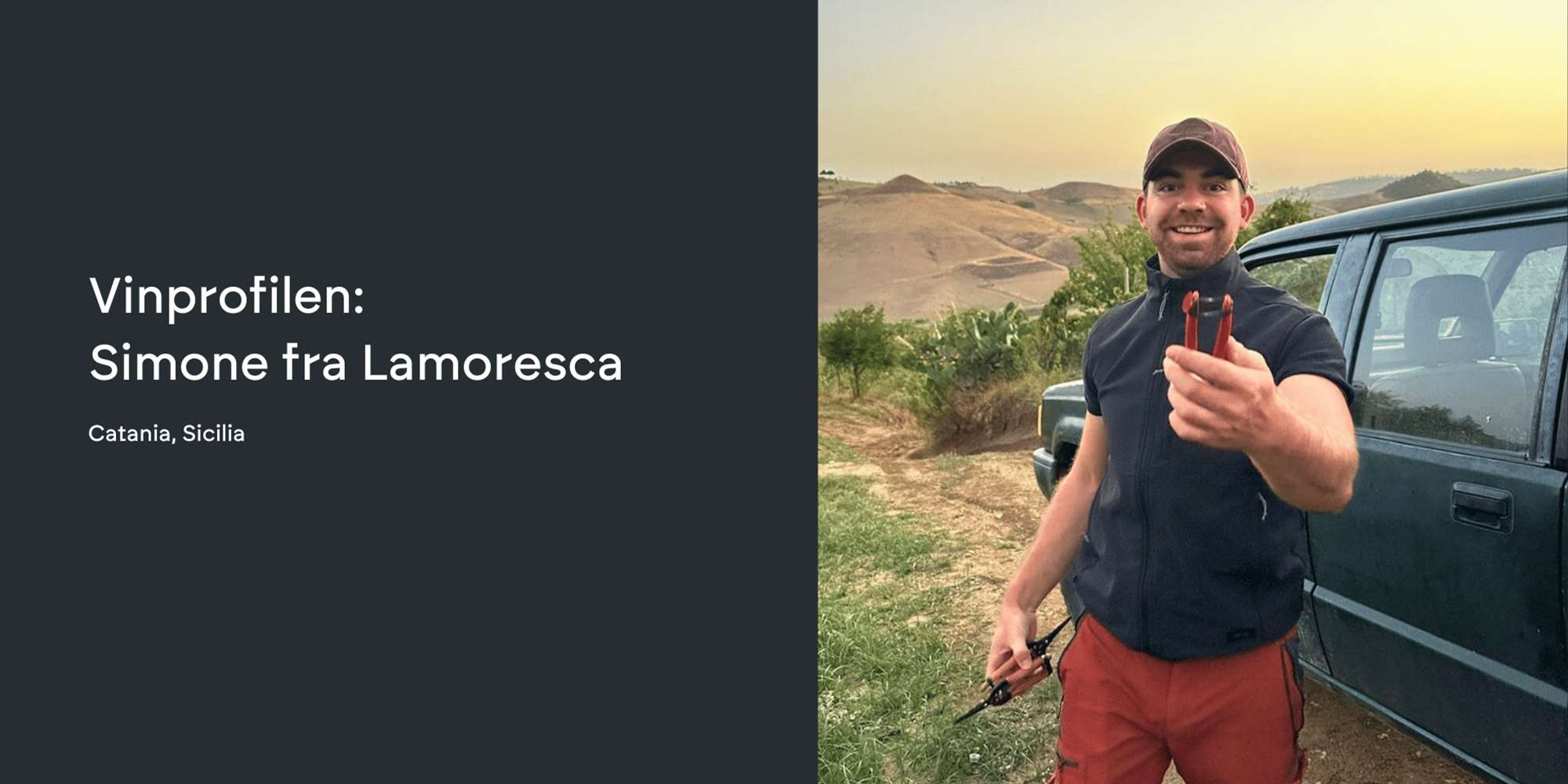 Vinprofilen: Simone fra Lamoresca Vinprofilen: Simone fra Lamoresca