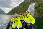 Fossefallsafari på fjordcruise i rib-båt på Hardangerfjorden