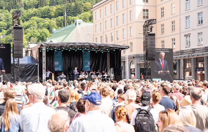 Åpningsseremoni Festspillene i Bergen | Torgallmenningen