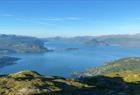 Flott utsikt over Hardangerfjorden