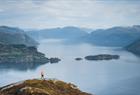 Flott utsikt over Hardangerfjorden